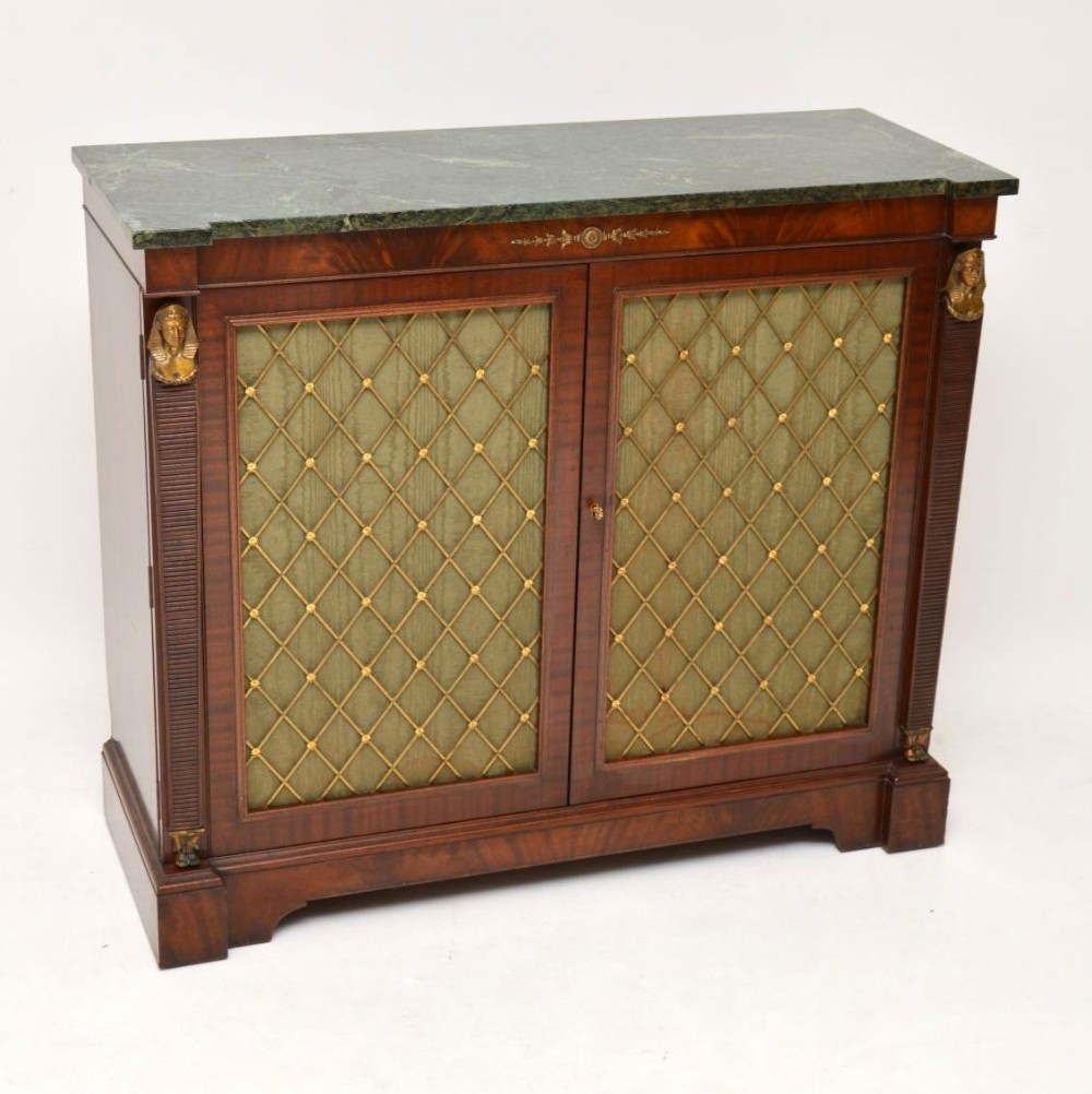 Antique Regency Style Mahogany Marble Top Chiffonier