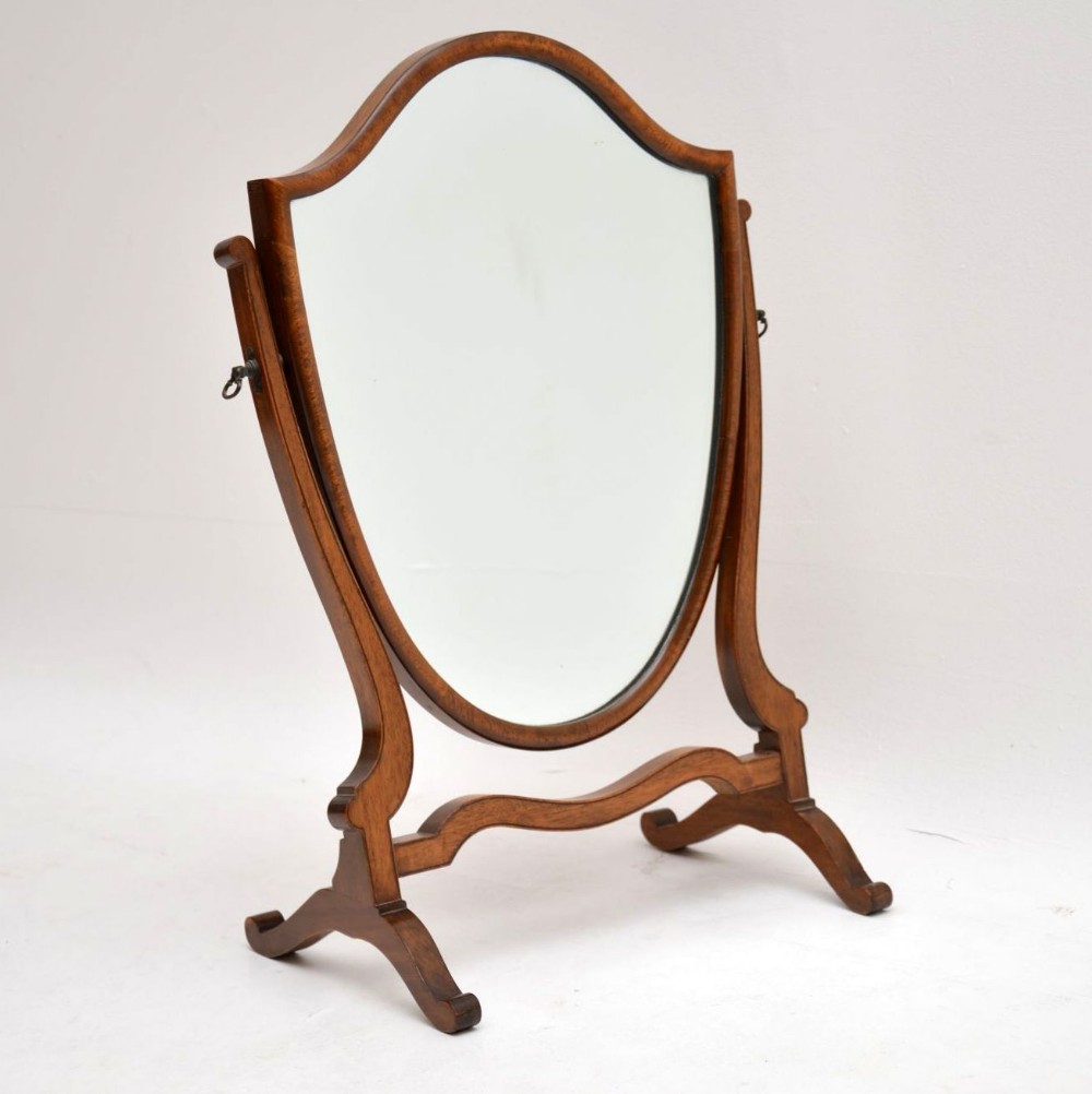 Antique Mahogany Table Top Dressing Mirror