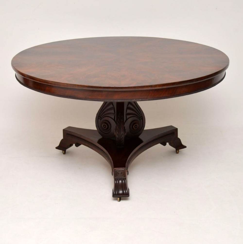Antique Regency Mahogany Tilt Top Breakfast Table