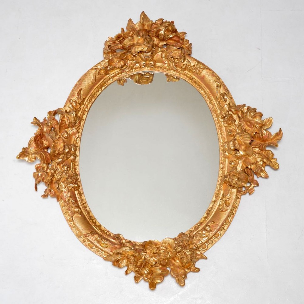 Antique French Gilt Wood Mirror
