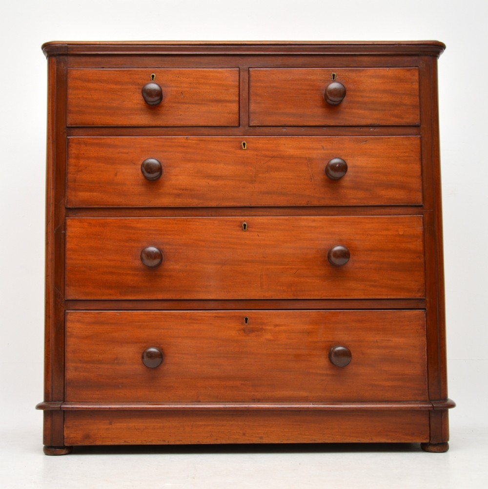 Antique Victorian Mahogany Chest of Drawers View II
