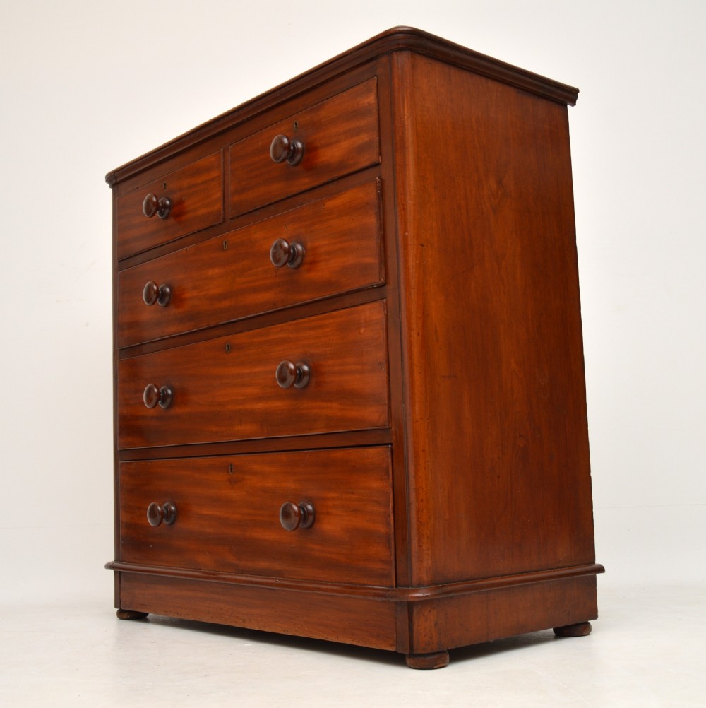 Antique Victorian Mahogany Chest of Drawers View IV