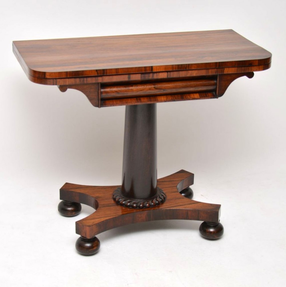 Antique William IV Rosewood Card Table
