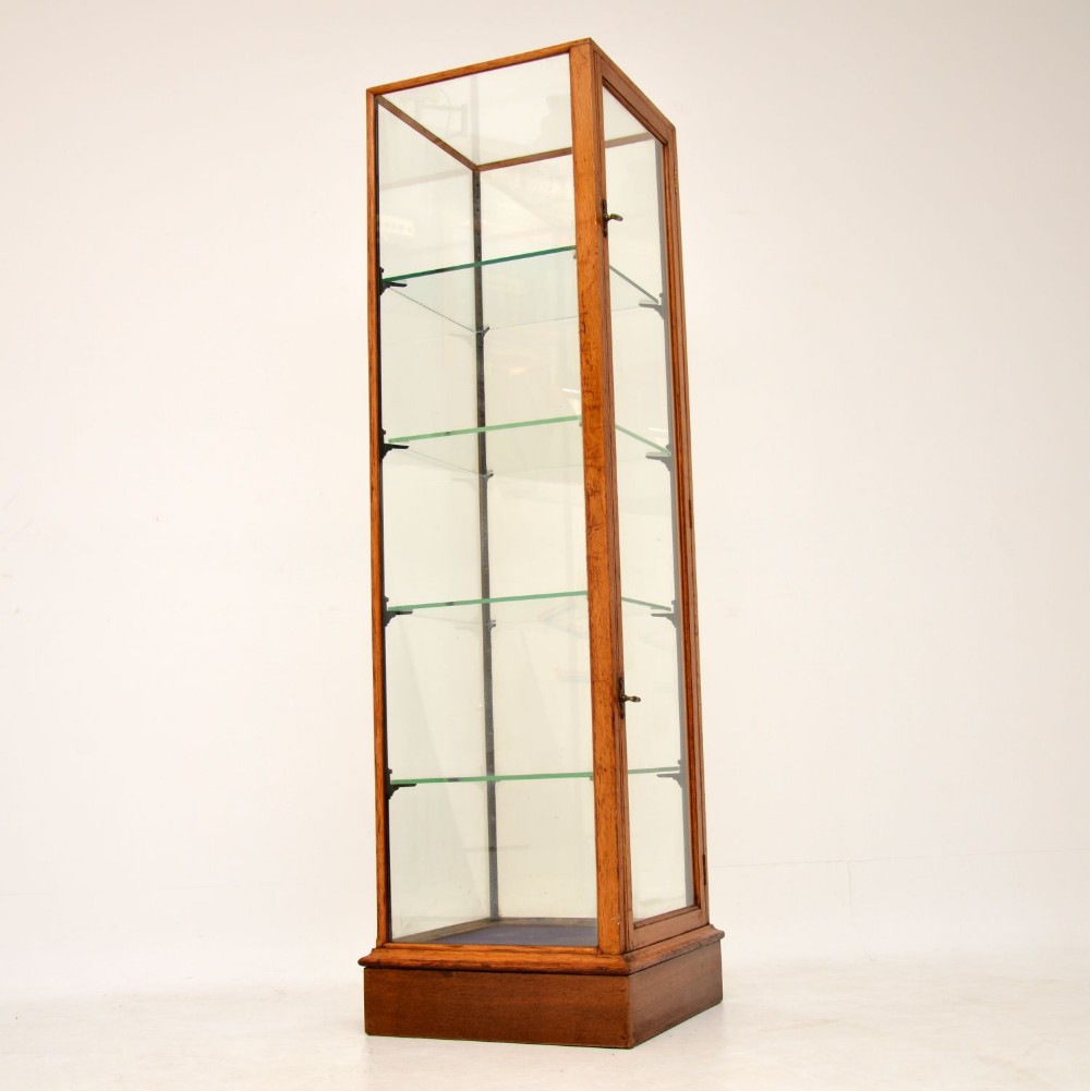 Antique Victorian Mahogany Display Showcase by F. Maund & E. Berg