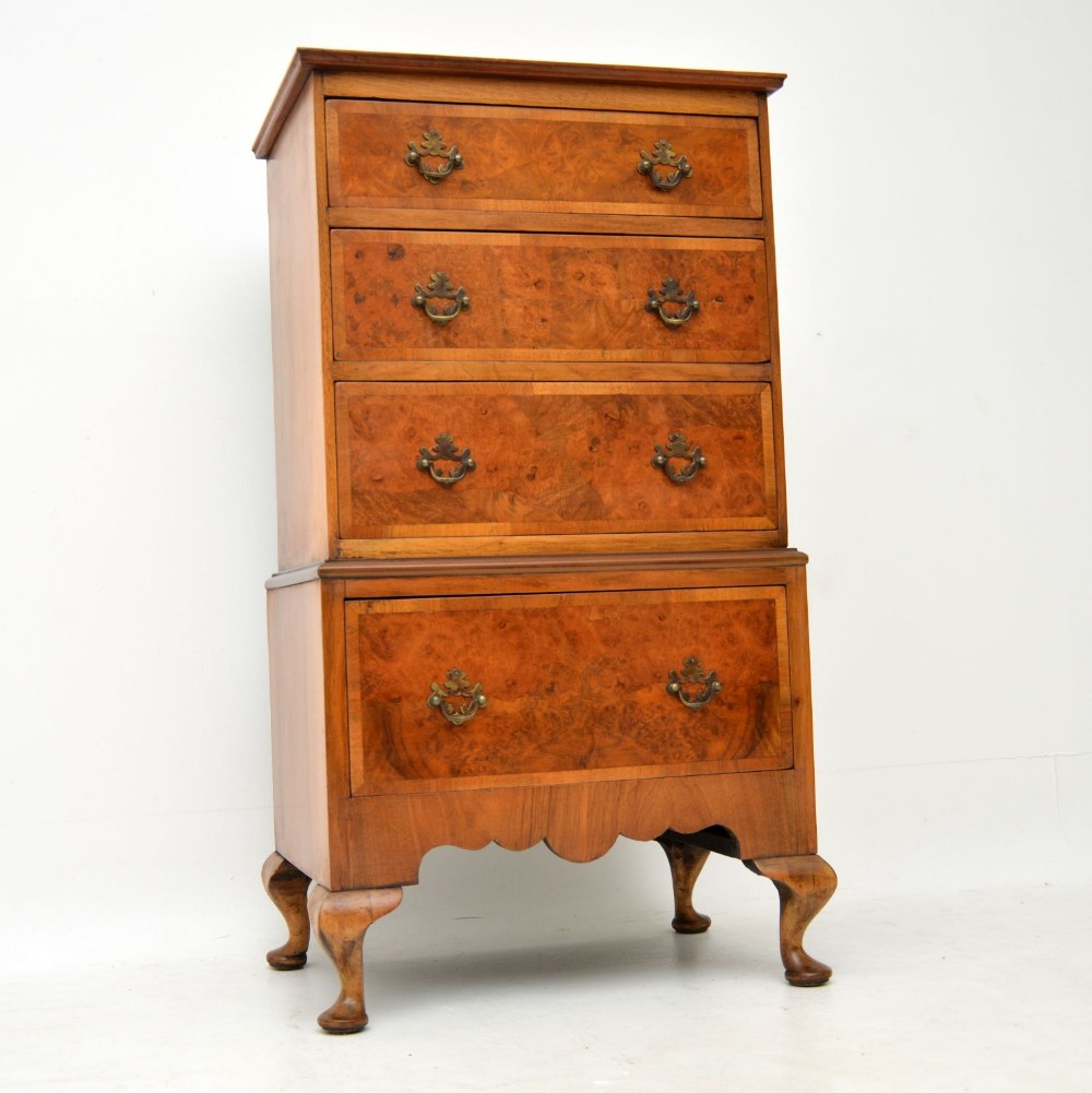 Antique Burr Walnut Chest of Drawers