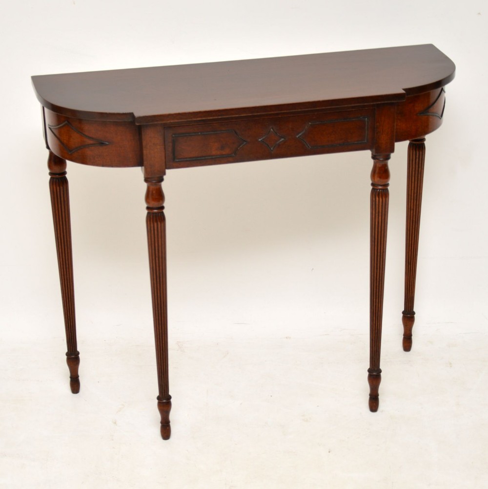 Antique Mahogany Console Side Table