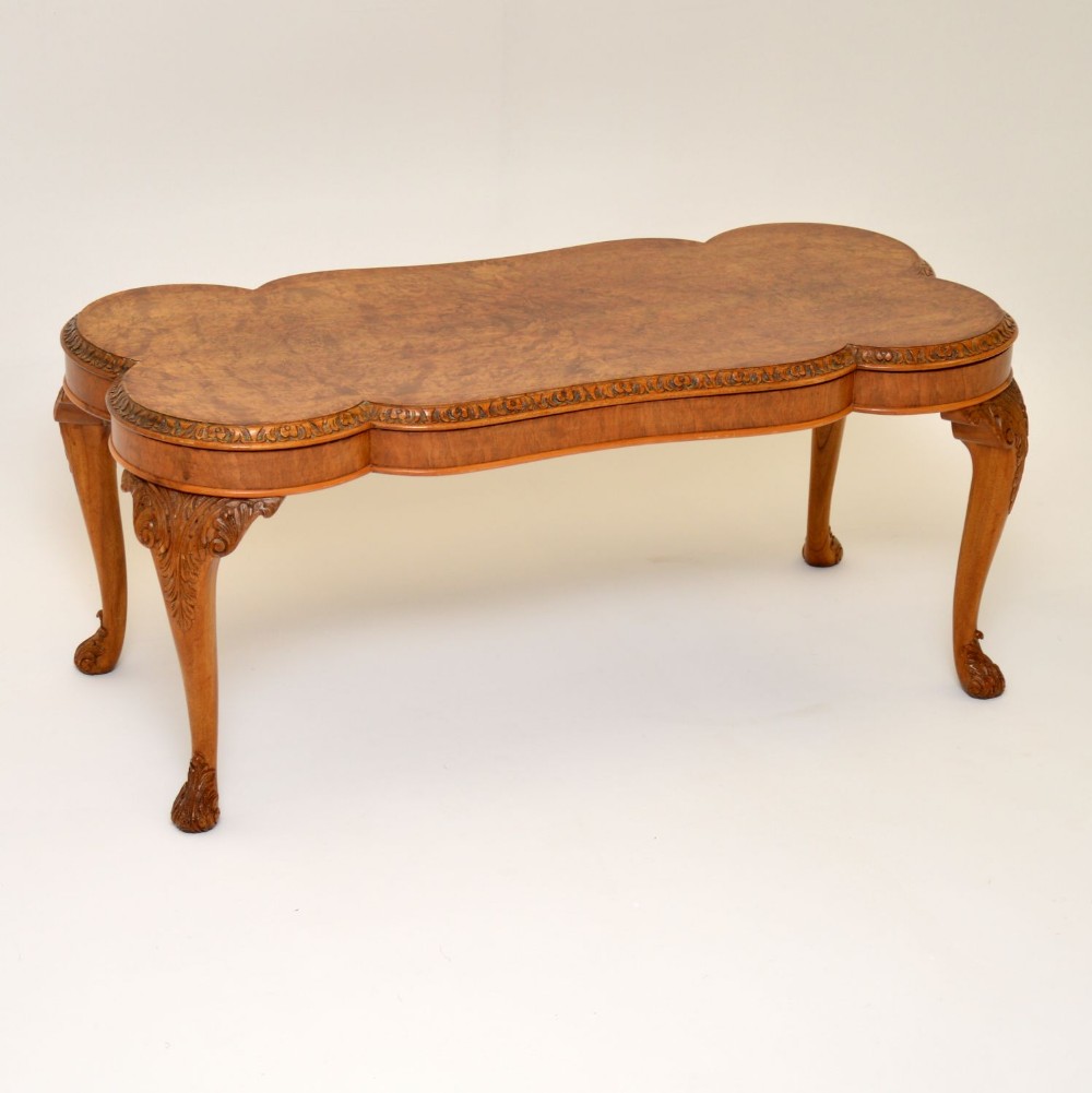 Antique Burr Walnut Coffee Table