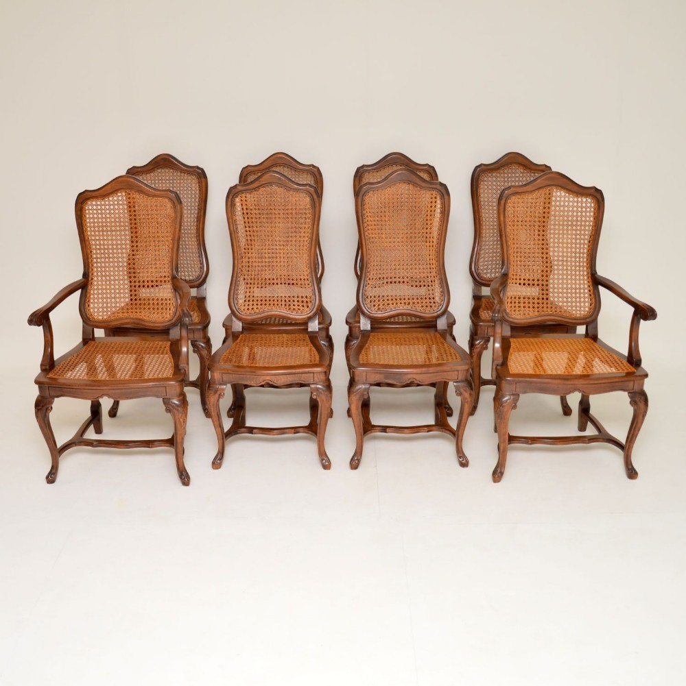 Set of 8 Antique French Provincial Dining Chairs