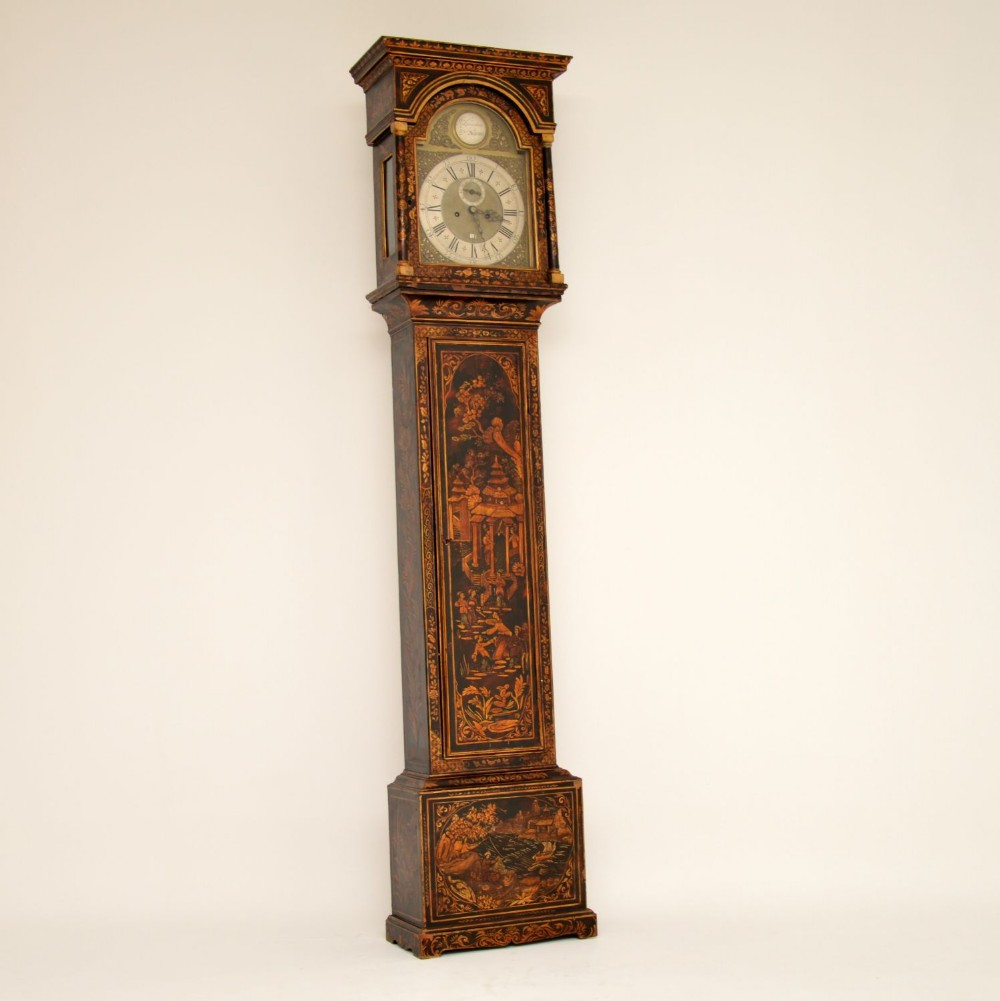 Antique Georgian Chinoiserie Grandfather Clock
