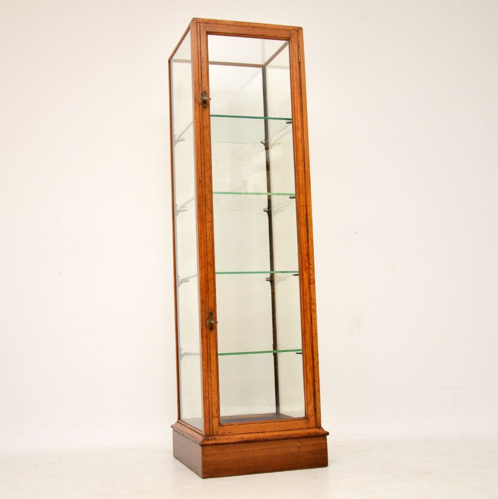Antique Victorian Mahogany Display Showcase by F. Maund & E. Berg