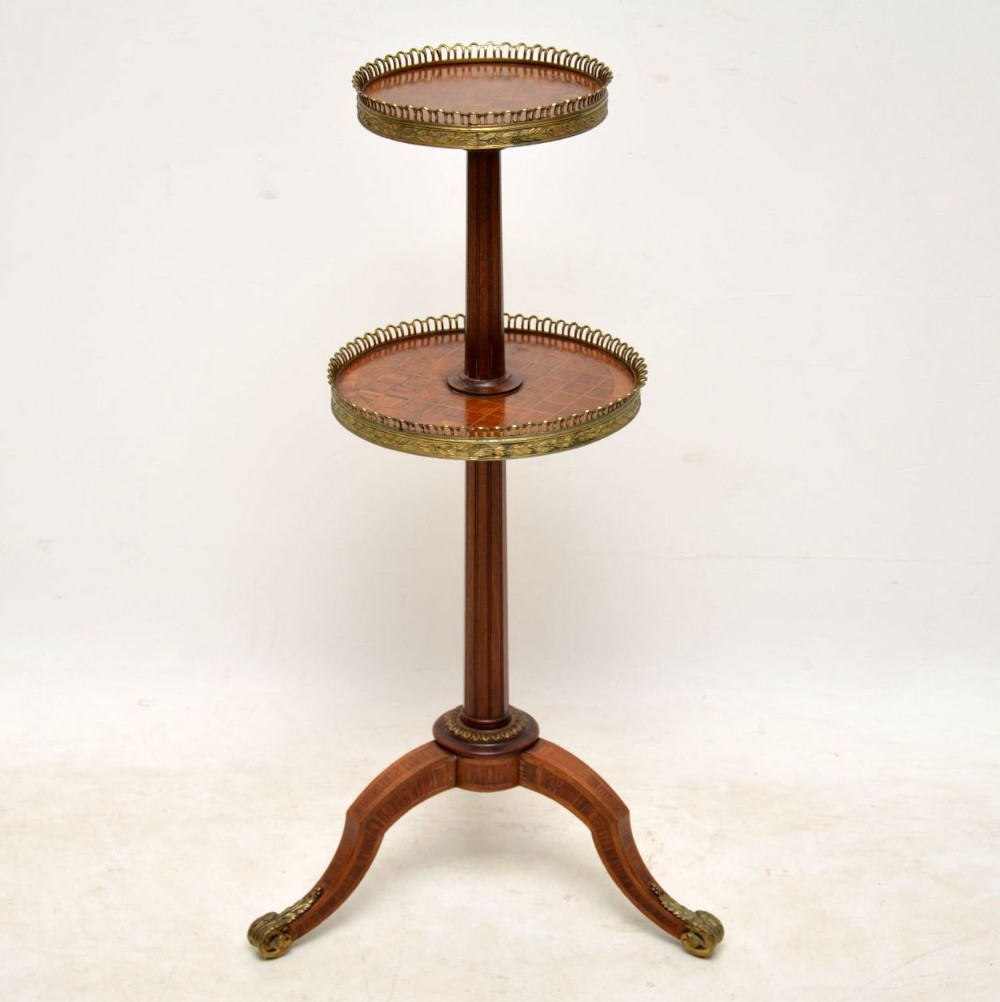 Antique French Inlaid Parquetry Etagere