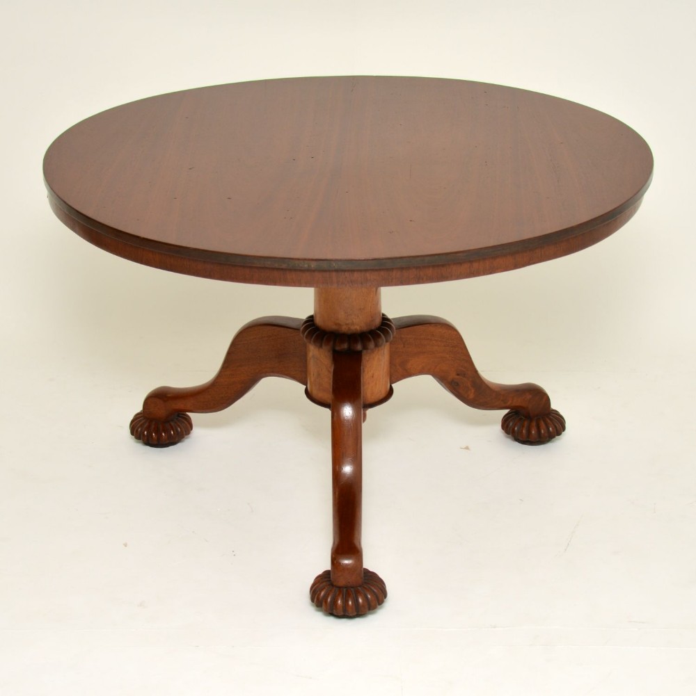 Antique William IV Mahogany Tilt Top Dining Table