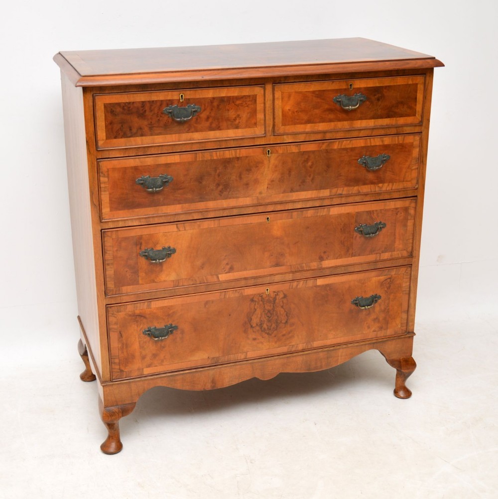 Antique Burr Walnut Chest of Drawers
