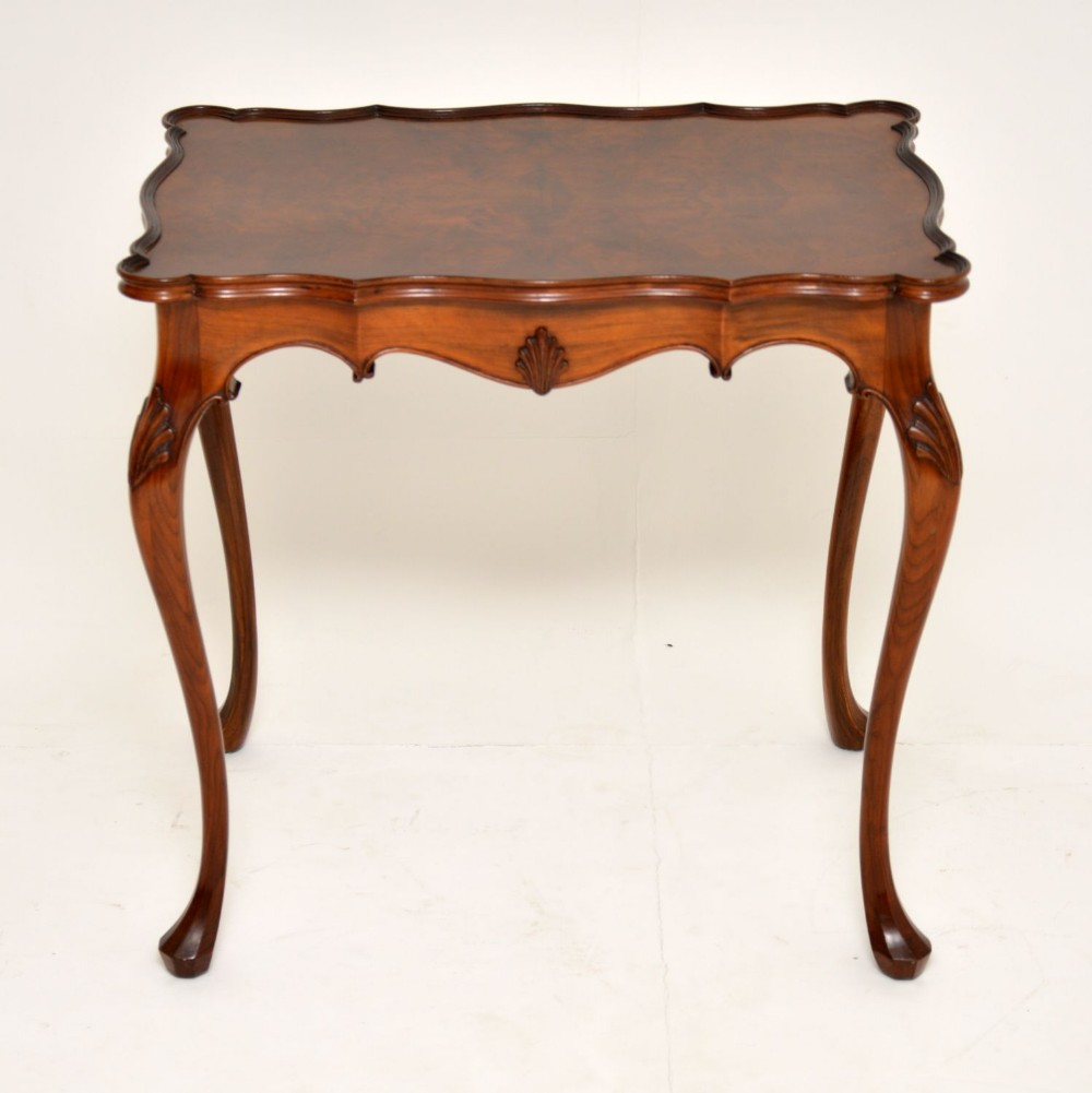 Antique Walnut Pie Crust Side Table
