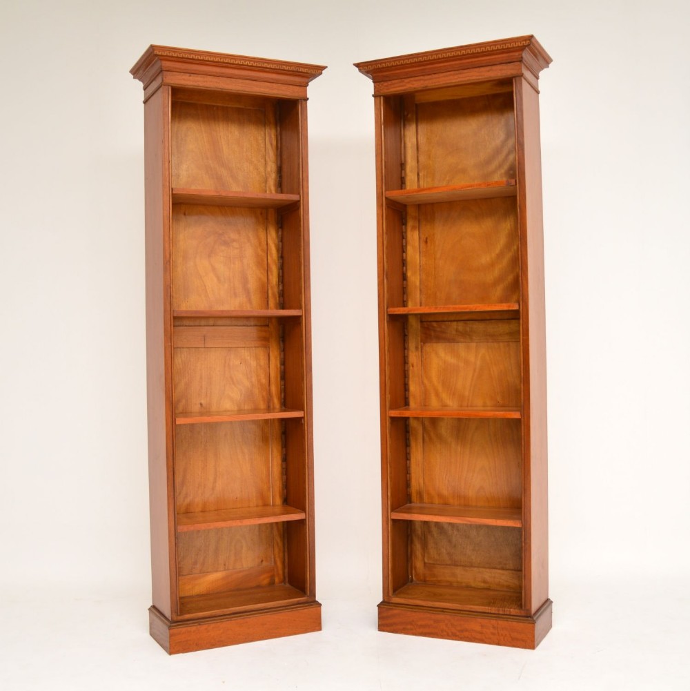 
Pair of Antique Victorian Satin Wood Bookcases
