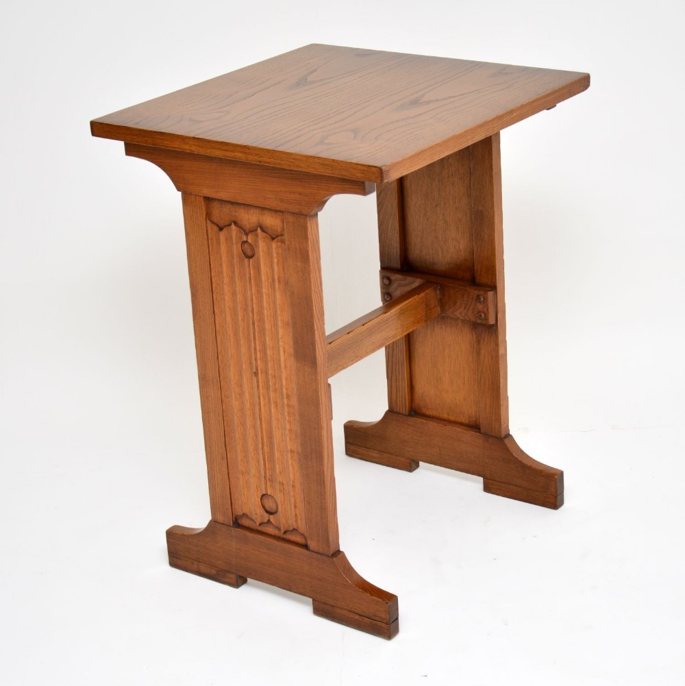 Antique Arts & Crafts Elm Writing Table