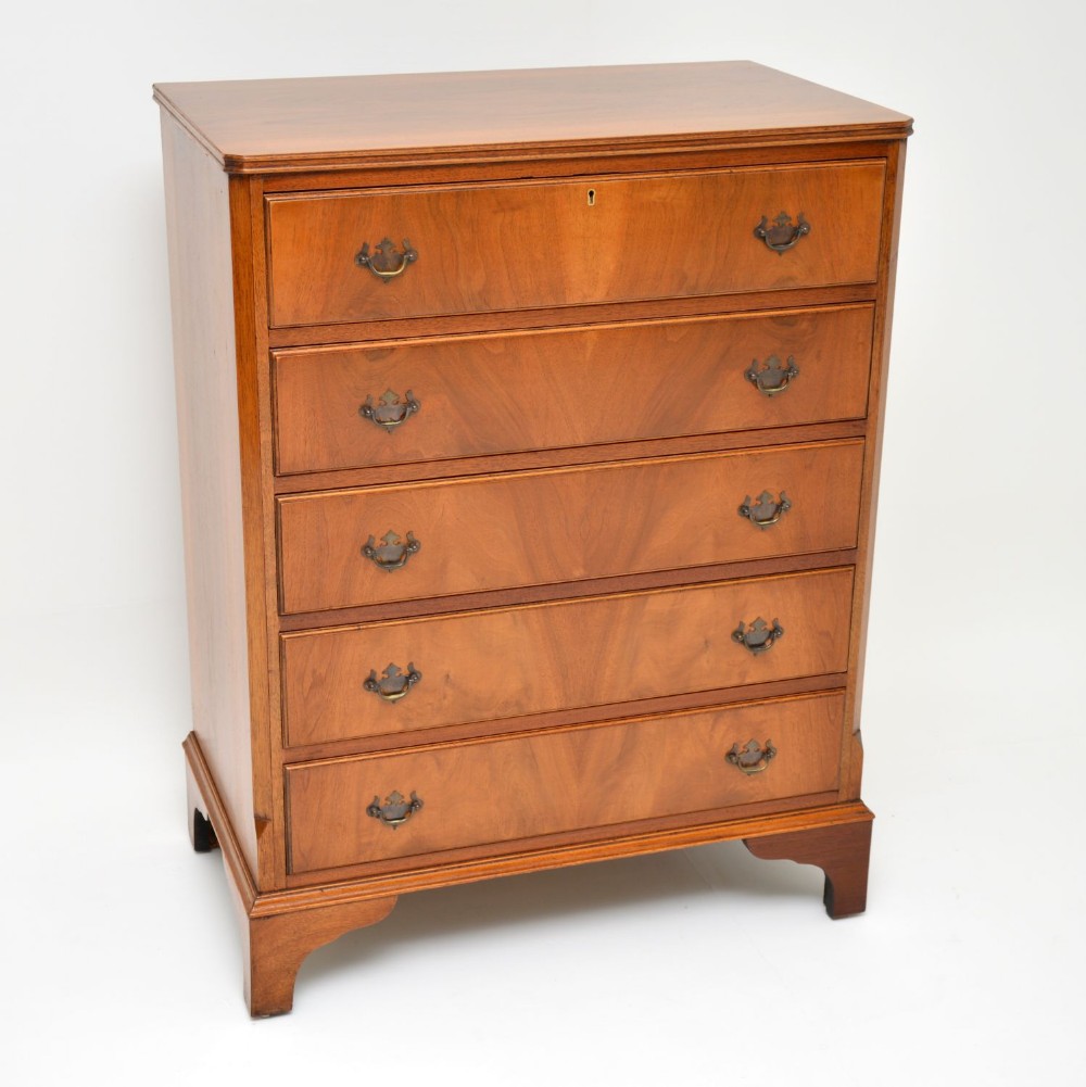 Antique Georgian Style Walnut Chest of Drawers