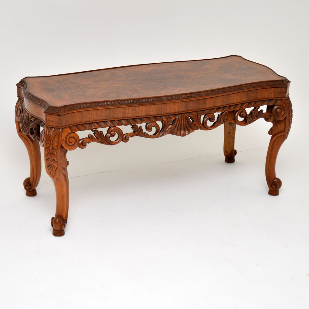 Antique Burr Walnut Coffee Table
