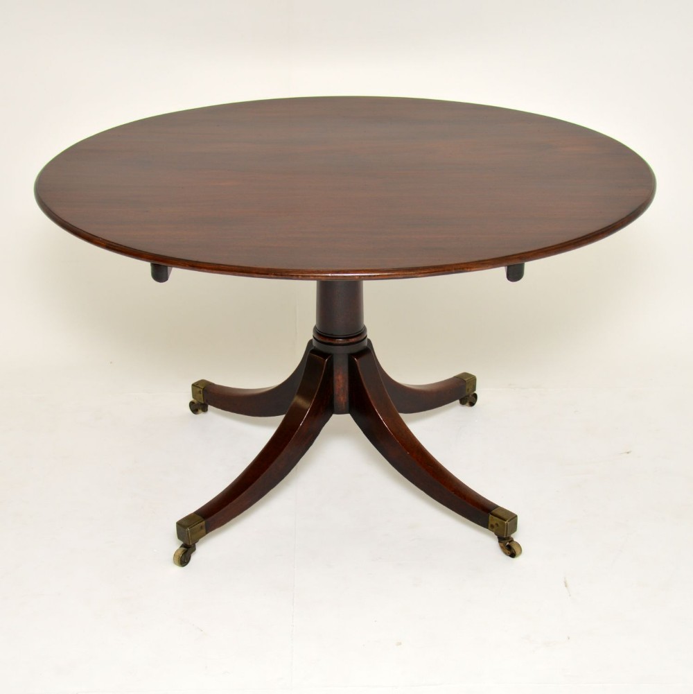 Antique Georgian Mahogany Tilt Top Dining Table
