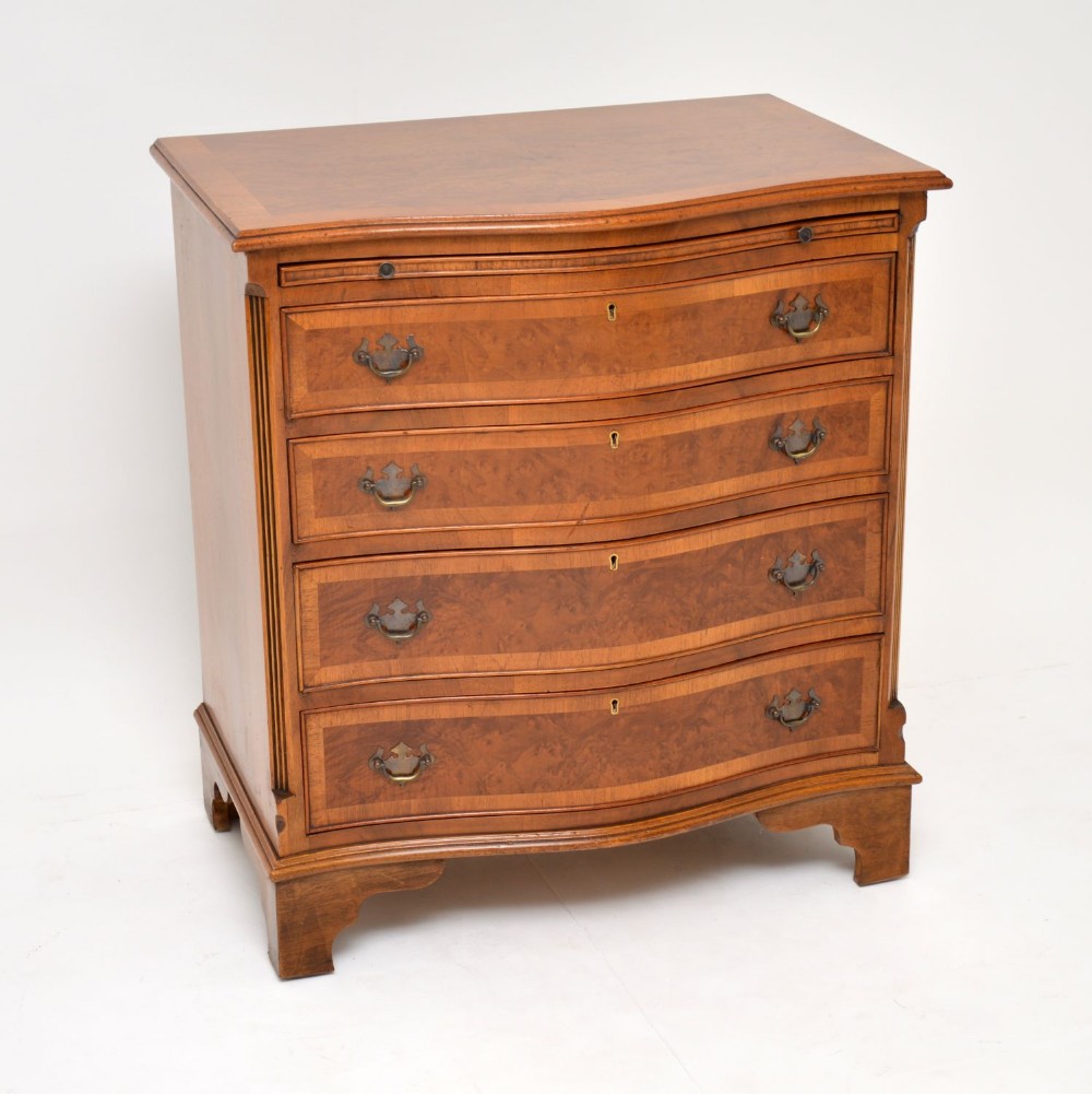 Antique Georgian Style Burr Walnut Chest of Drawers