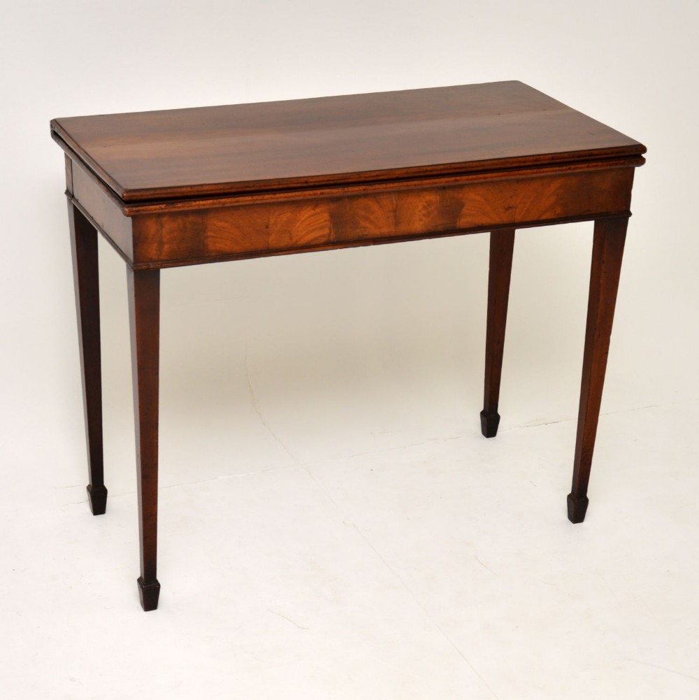 Antique Period Georgian Mahogany Card Table
