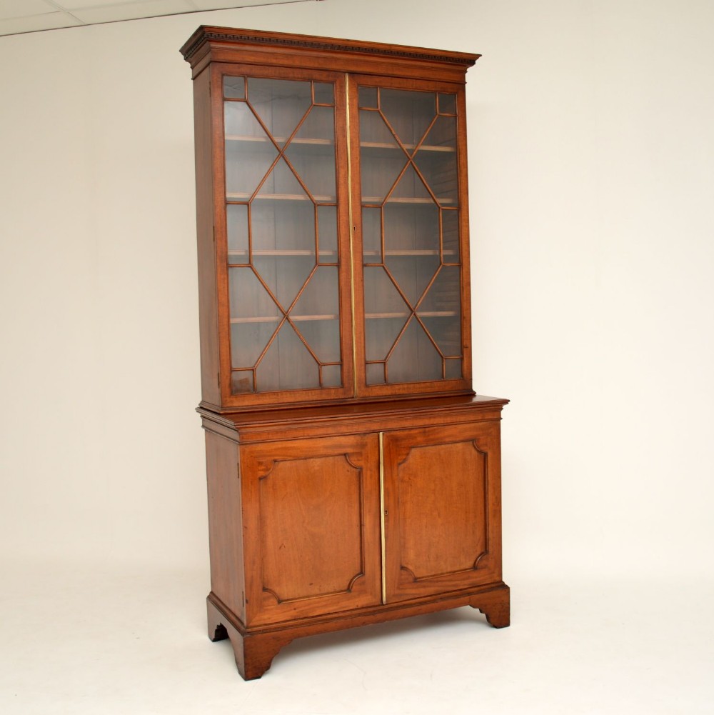 Antique Georgian Period Mahogany Library Bookcase