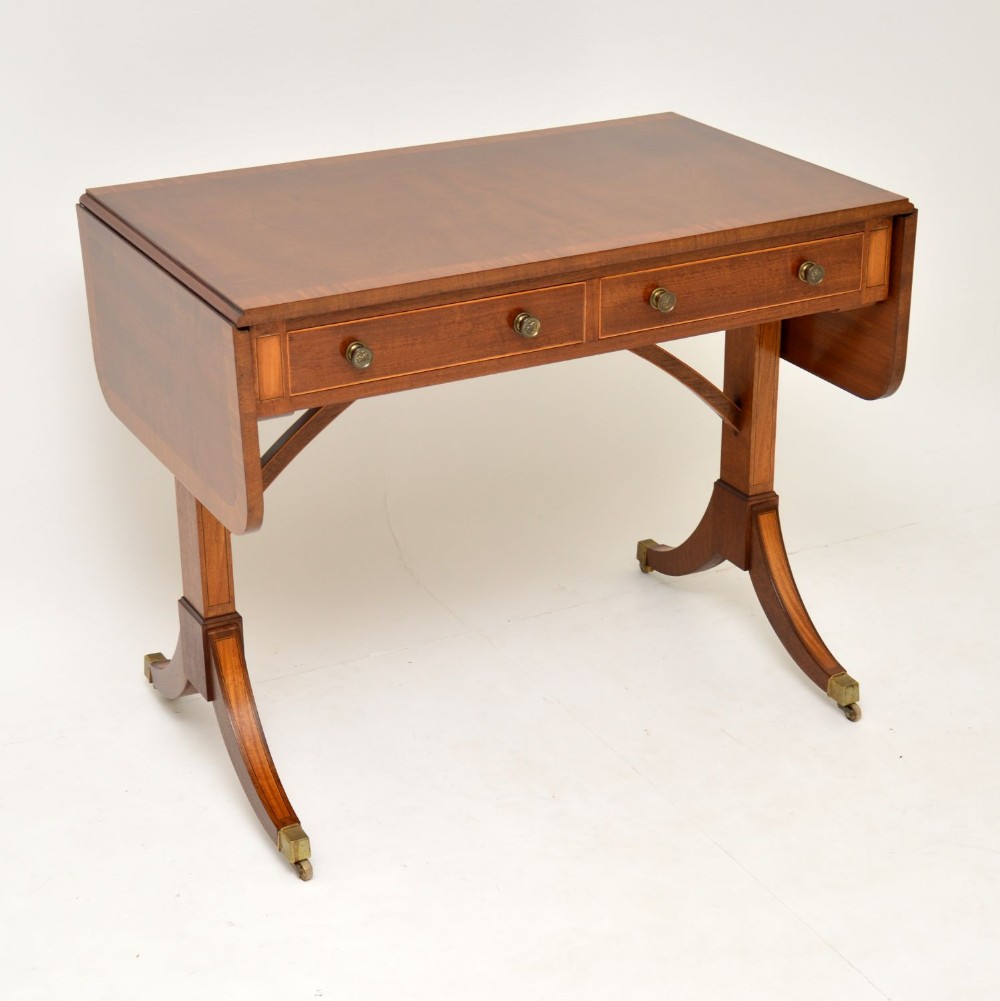 Antique Mahogany Regency Style Sofa Table