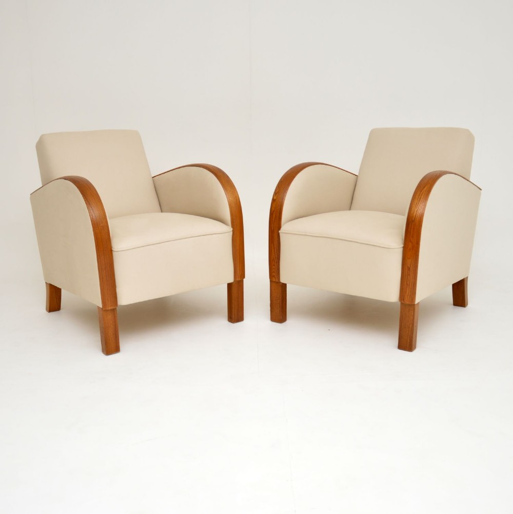 Pair of Swedish Art Deco Armchairs