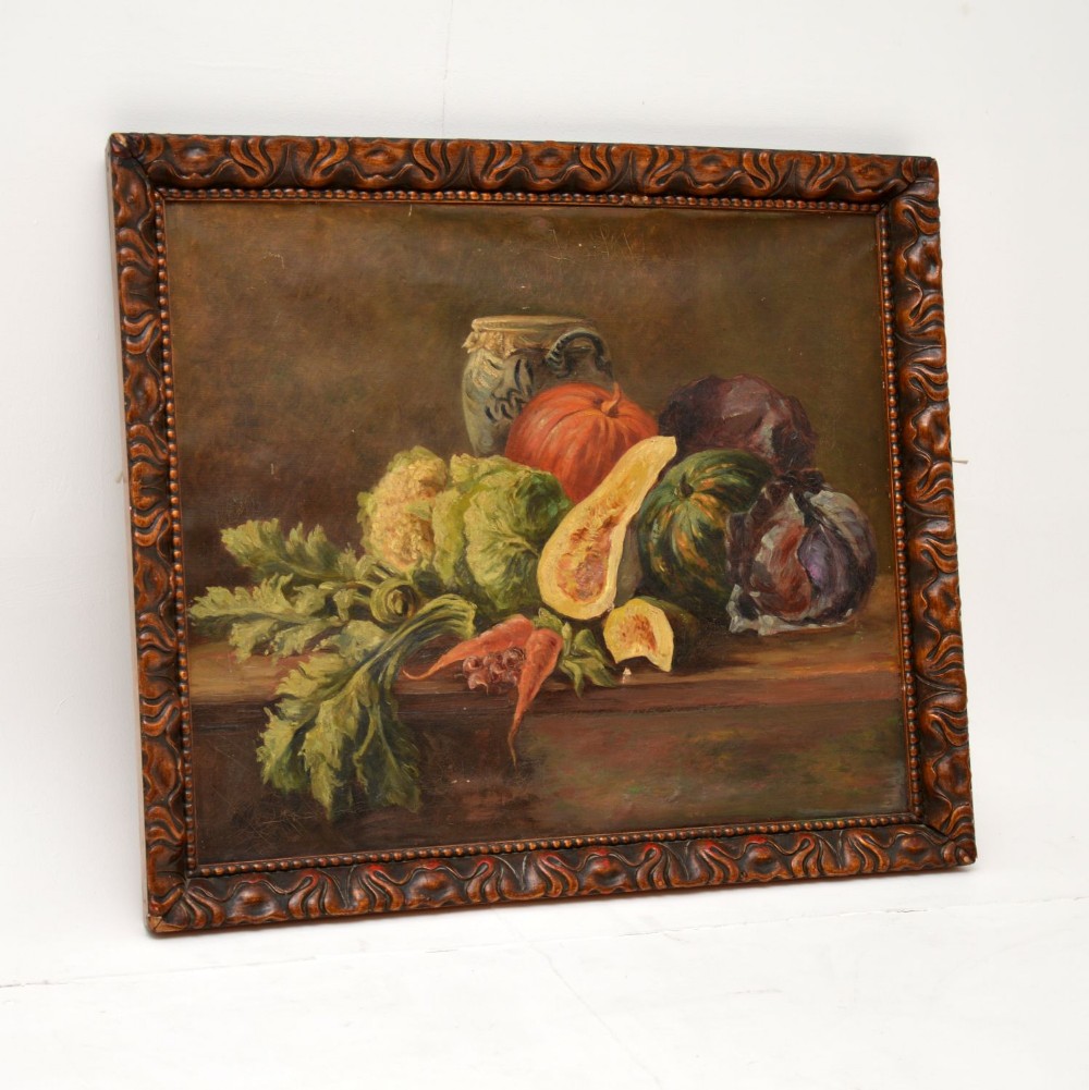 Antique Still Life Oil Painting