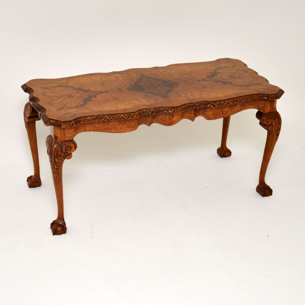 Antique Burr Walnut Coffee Table
