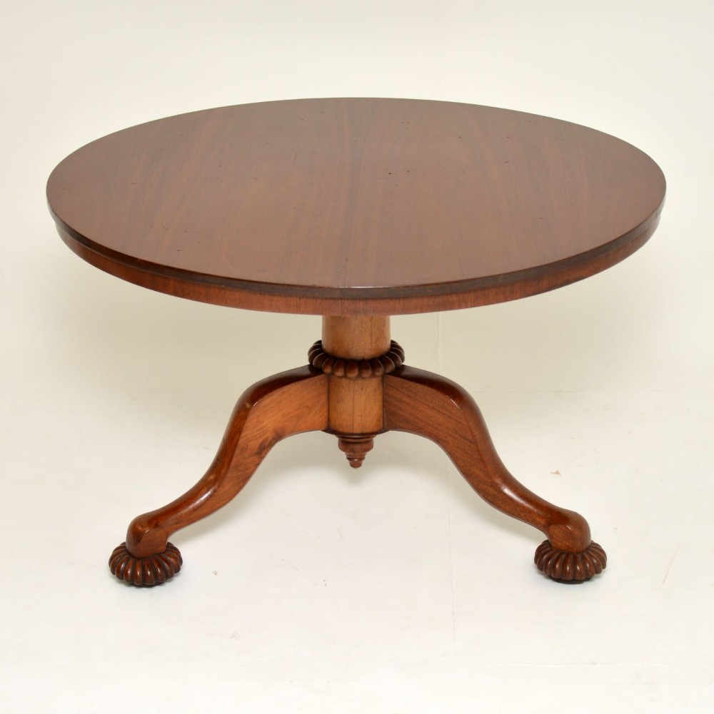 Antique William IV Mahogany Tilt Top Dining Table