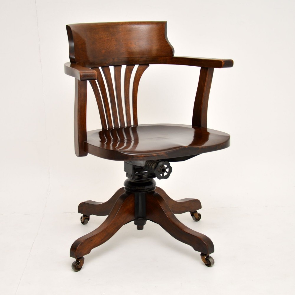 Antique Victorian Swivel Desk Chair