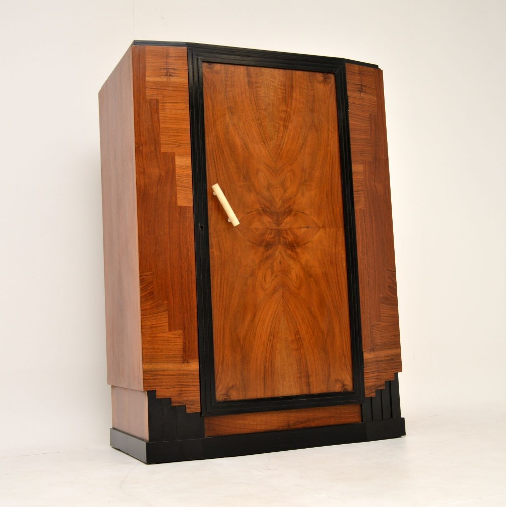 Art Deco Figured Walnut Compactum Wardrobe