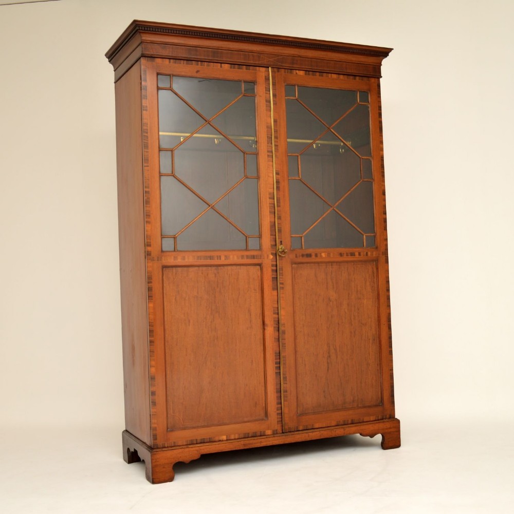 Antique Inlaid Mahogany Wardrobe
