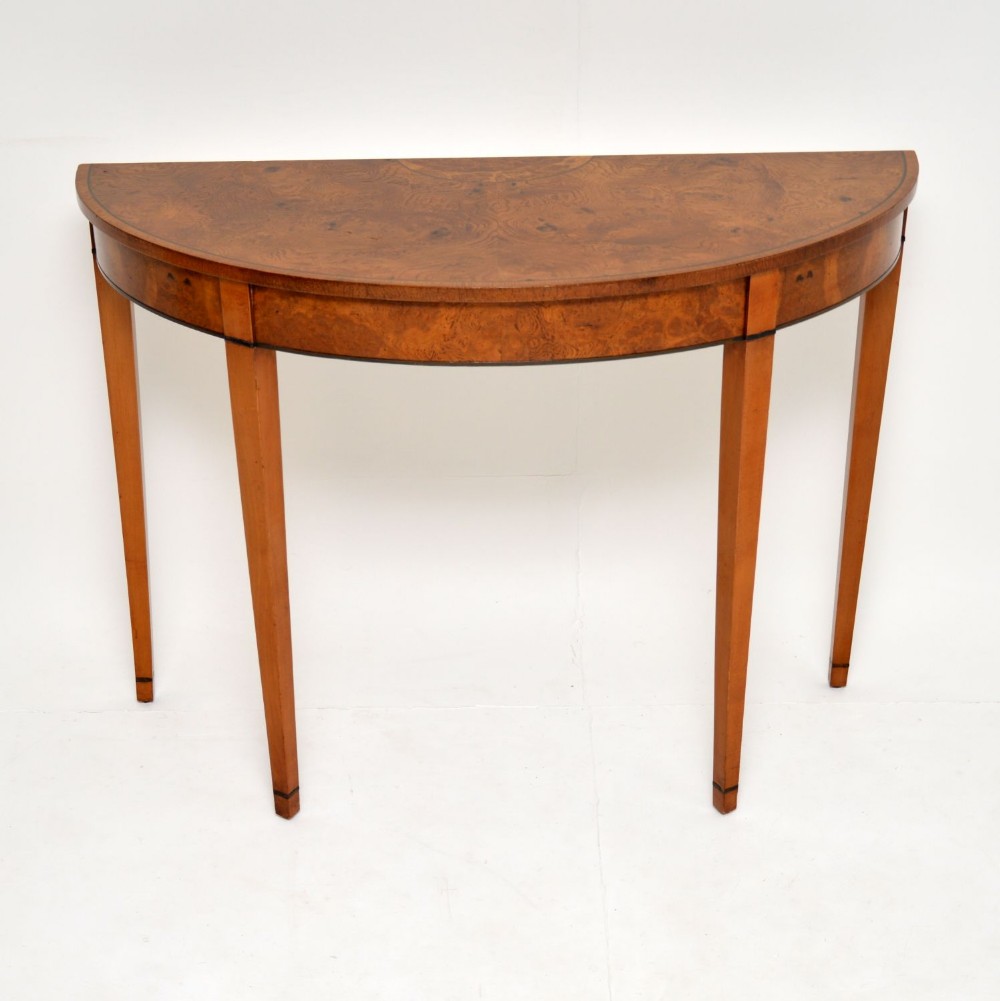 Antique Sheraton Style Pollard Oak Console Table
