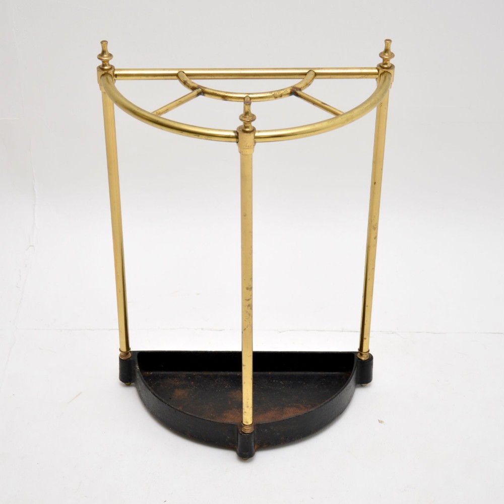 Antique Victorian Brass Umbrella Stand