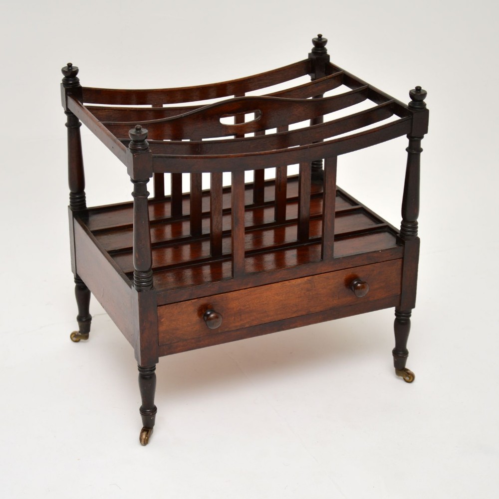 Antique Georgian Mahogany Canterbury