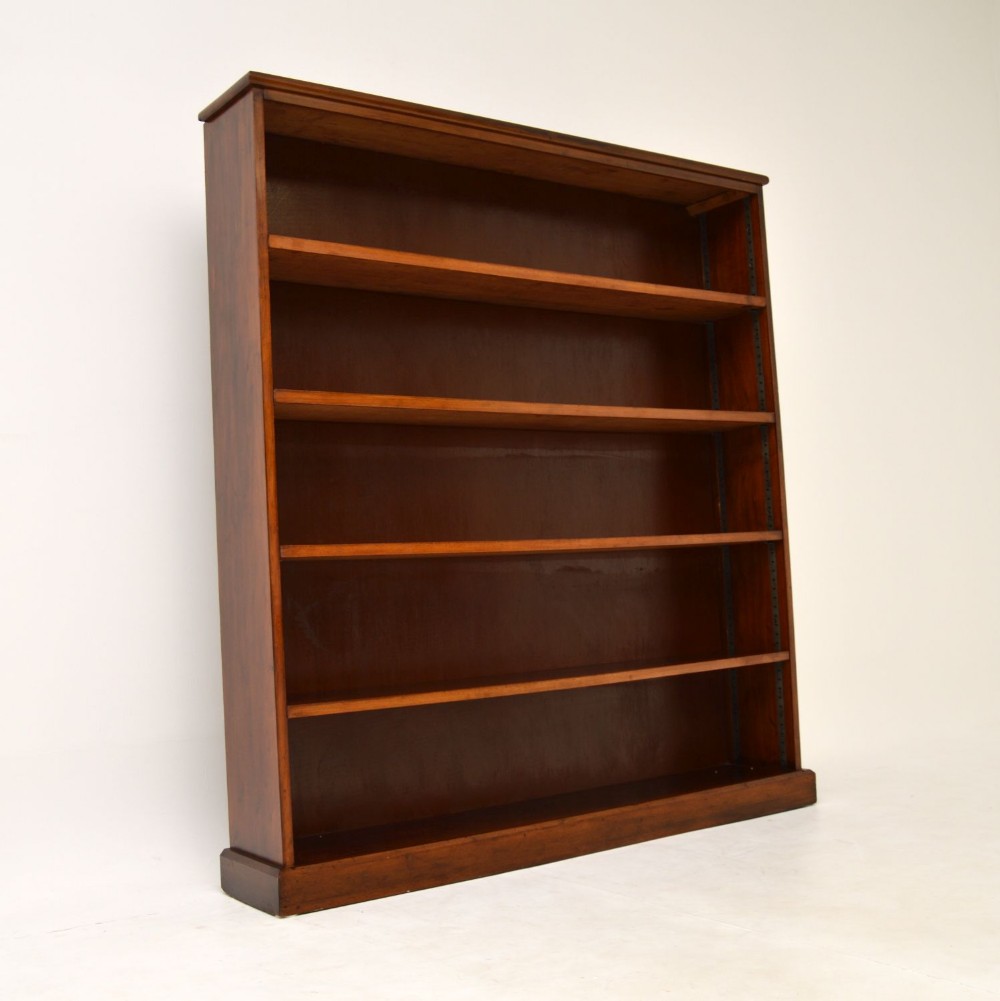 Antique Mahogany Open Bookcase