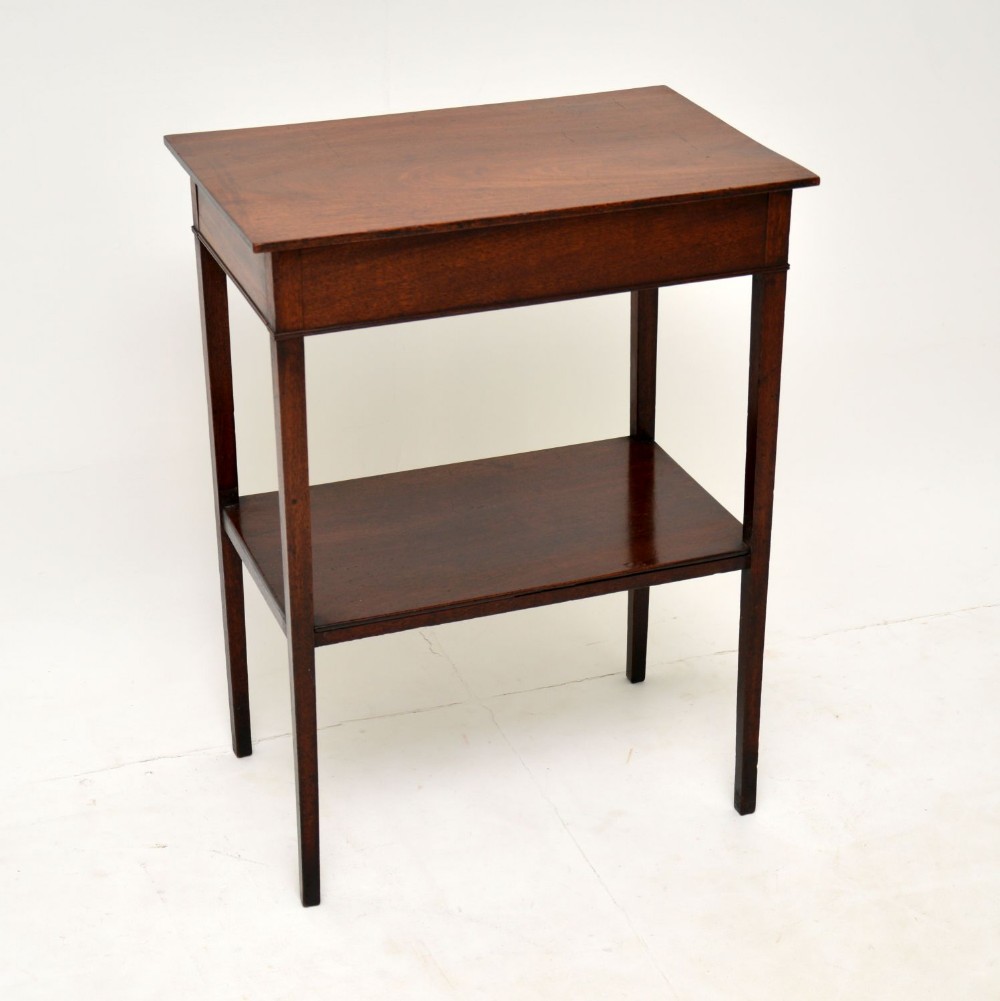 Original Antique Georgian III Mahogany Side Table
