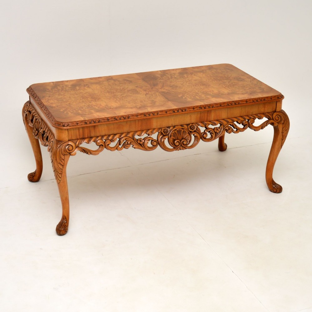 Antique Burr Walnut Coffee Table