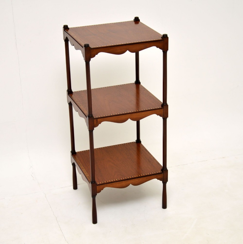 Antique Edwardian Inlaid Mahogany Side Table