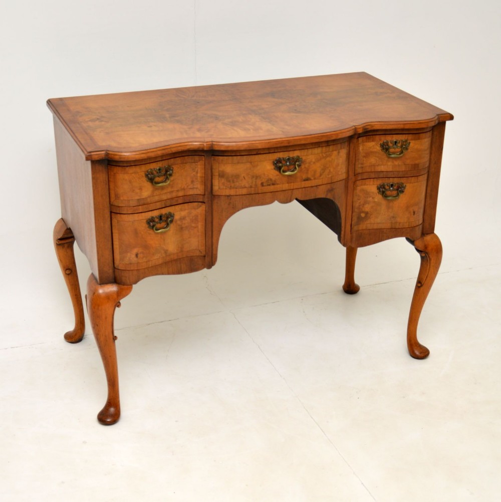 Antique Burr Walnut Lowboy Dressing Table
