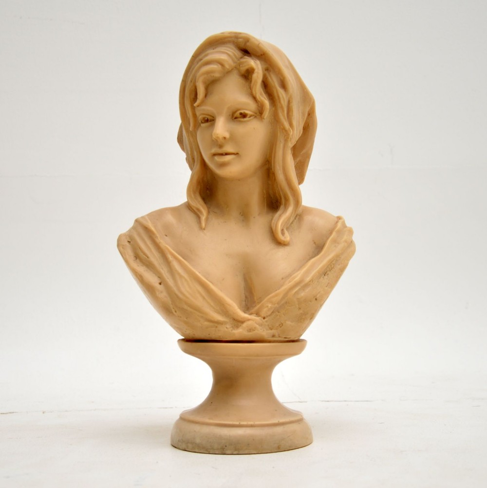 Antique Signed Bust Sculpture
