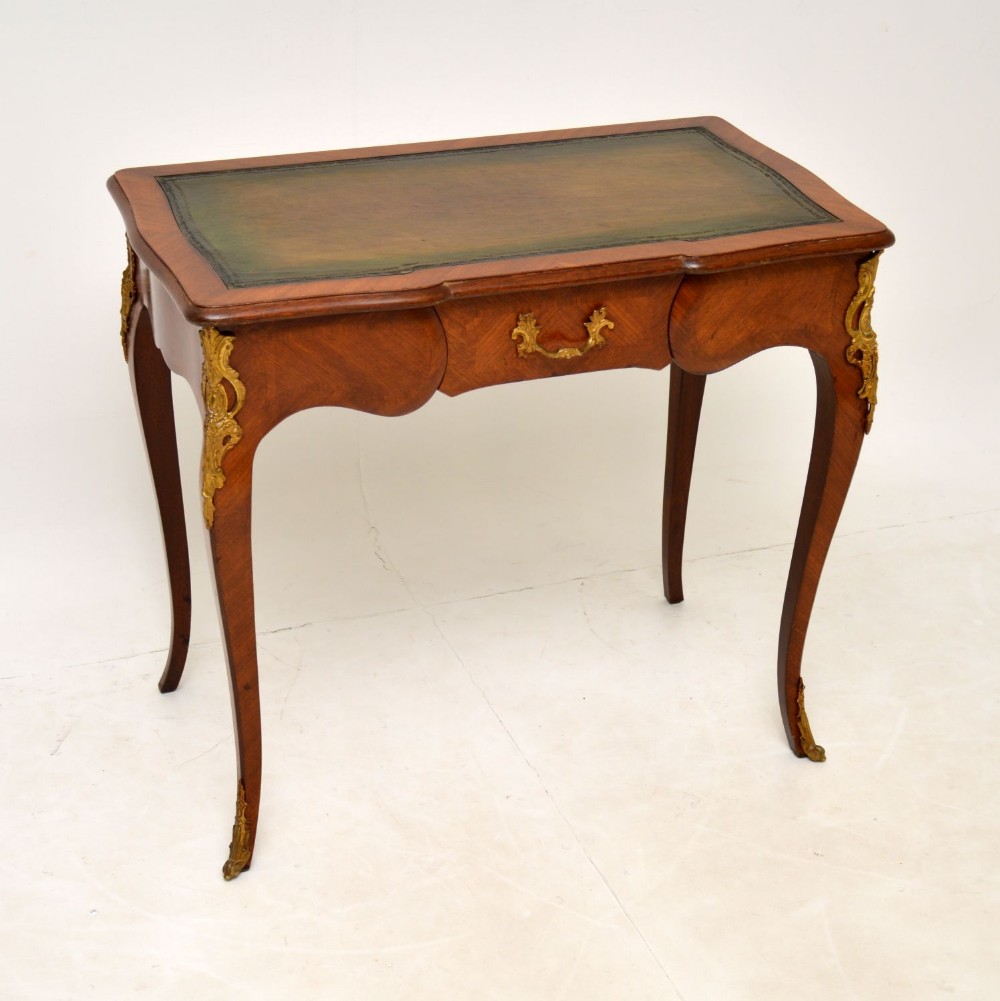 Antique French Leather Top Writing Table