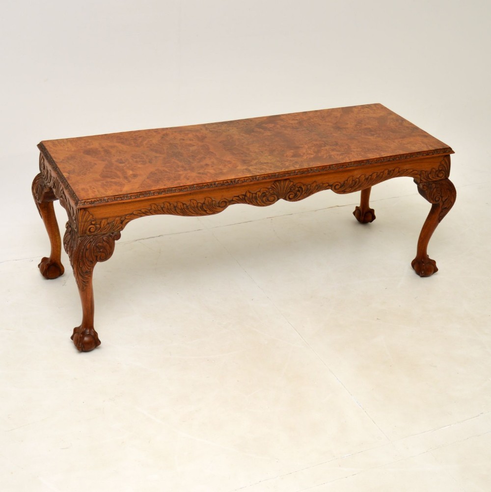 Antique Burr Walnut Coffee Table