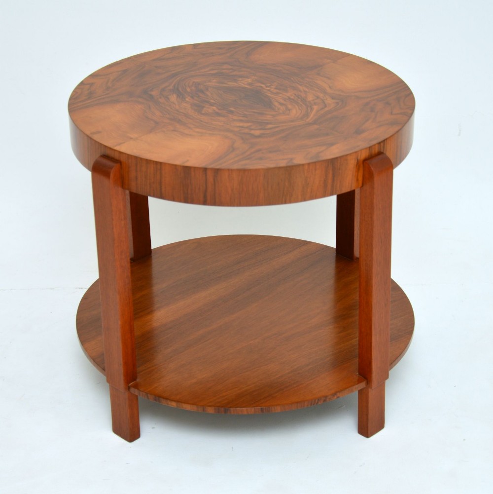 1920's Art Deco Period Walnut Coffee Table