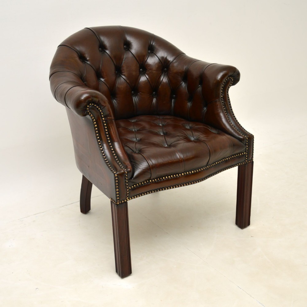 Antique Leather Armchair