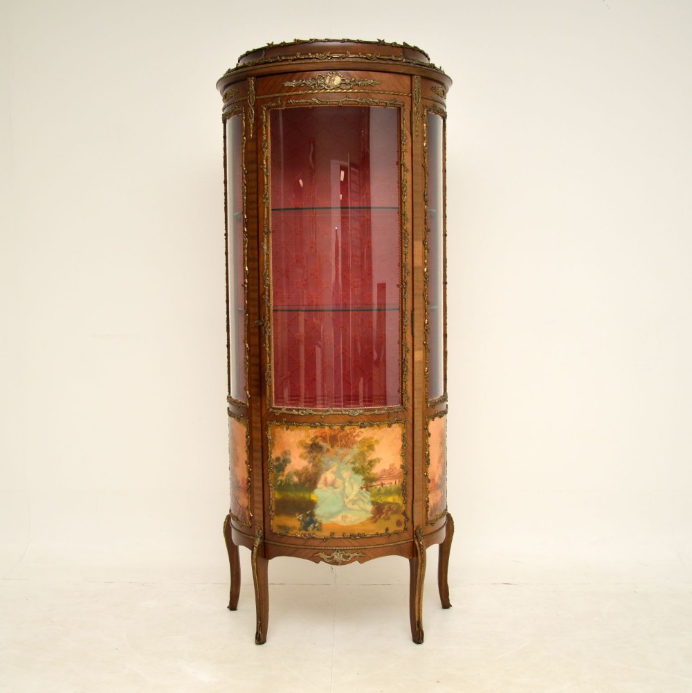 Antique French Style Ormolu Mounted Display Cabinet

