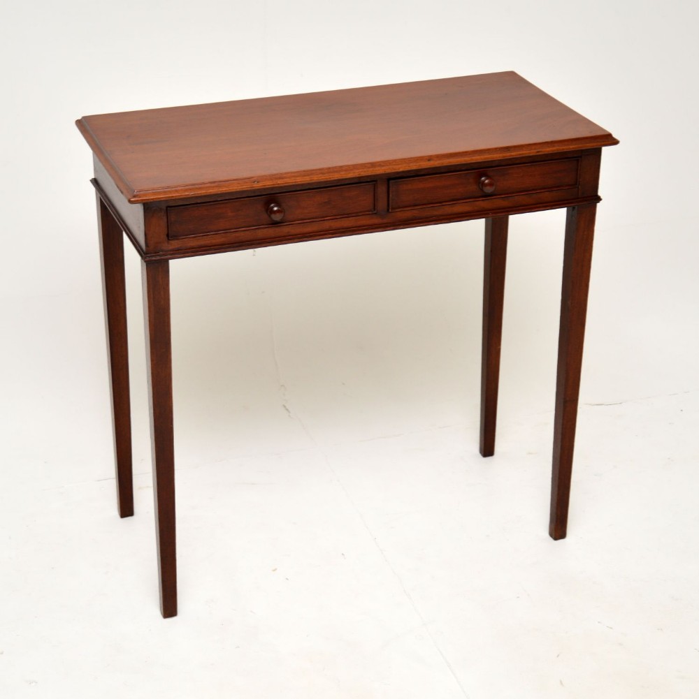 Antique Georgian Mahogany Writing / Side Table