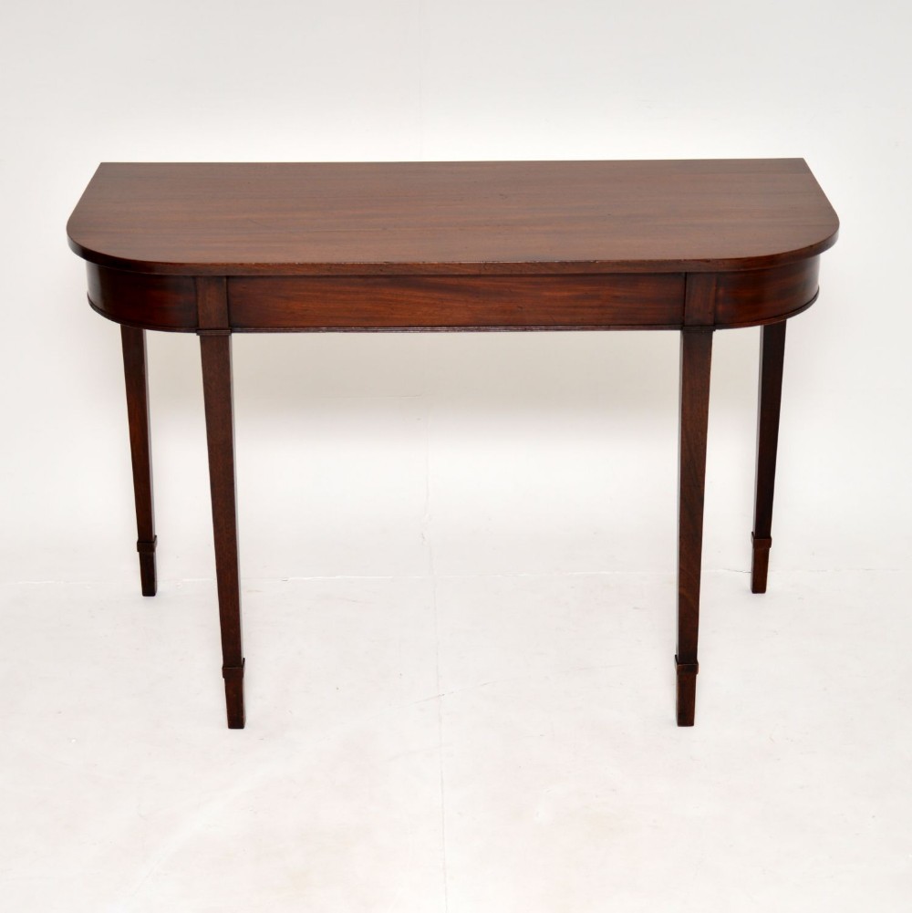 Antique Georgian Mahogany Console Side Table
